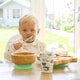 image 5 of Tiny Dining Children's Bamboo Silicone Tip Spoon - Green