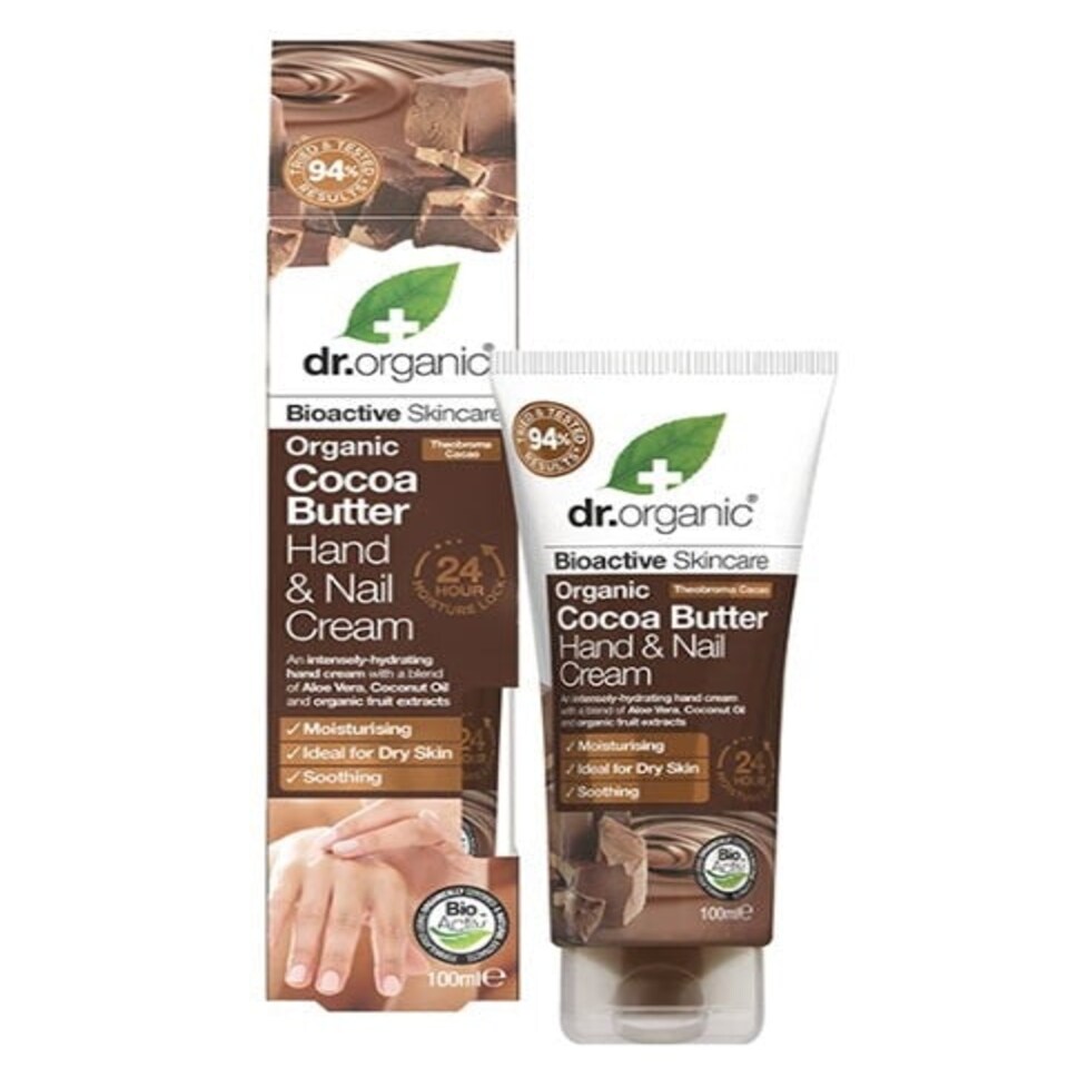 Dr Organic Organic Cocoa Butter Hand And Nail Cream 100ml