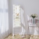 image 2 of HOMCOM Freestanding LED Mirrored Jewelry Cabinet Warm White