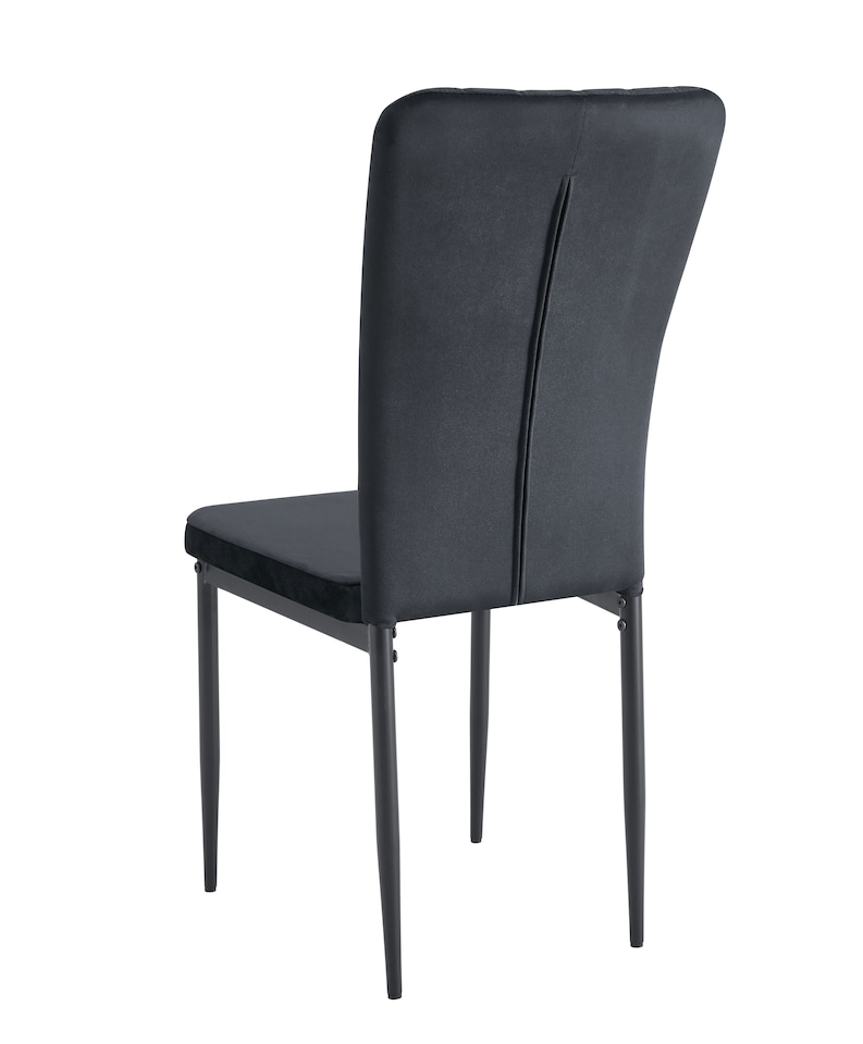 image 1 of MCC Direct Set of 6 Velvet Dining Chairs Upholstered Kitchen Accent Chairs Elle