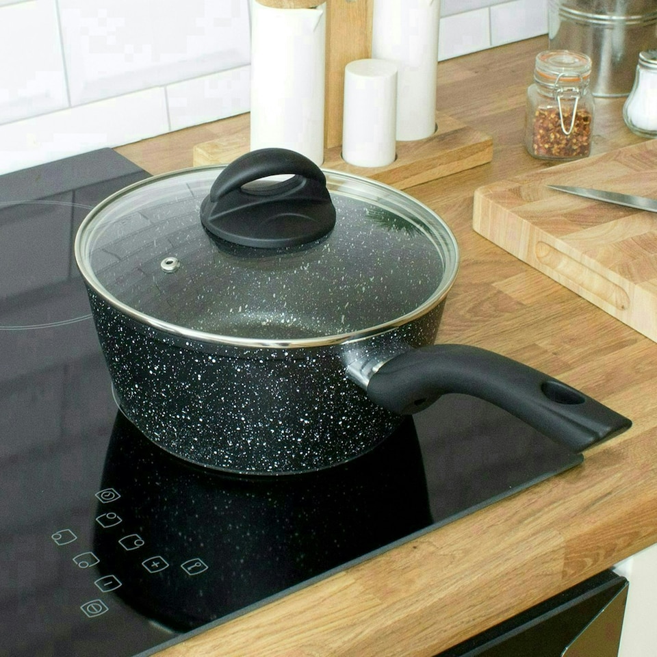 image 1 of Blackmoor 65820 Classic 20cm Saucepan with Tempered Glass Lid