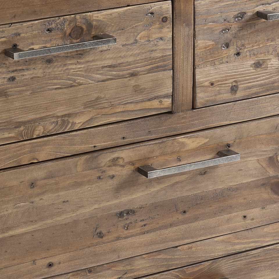 image 1 of Premium Legacy 3 + 2 Drawer Chest - Cashew