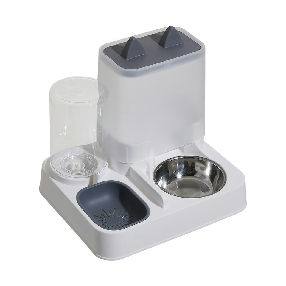 image 1 of Living and Home Pet Feeder and Water Dispenser Set | Multi