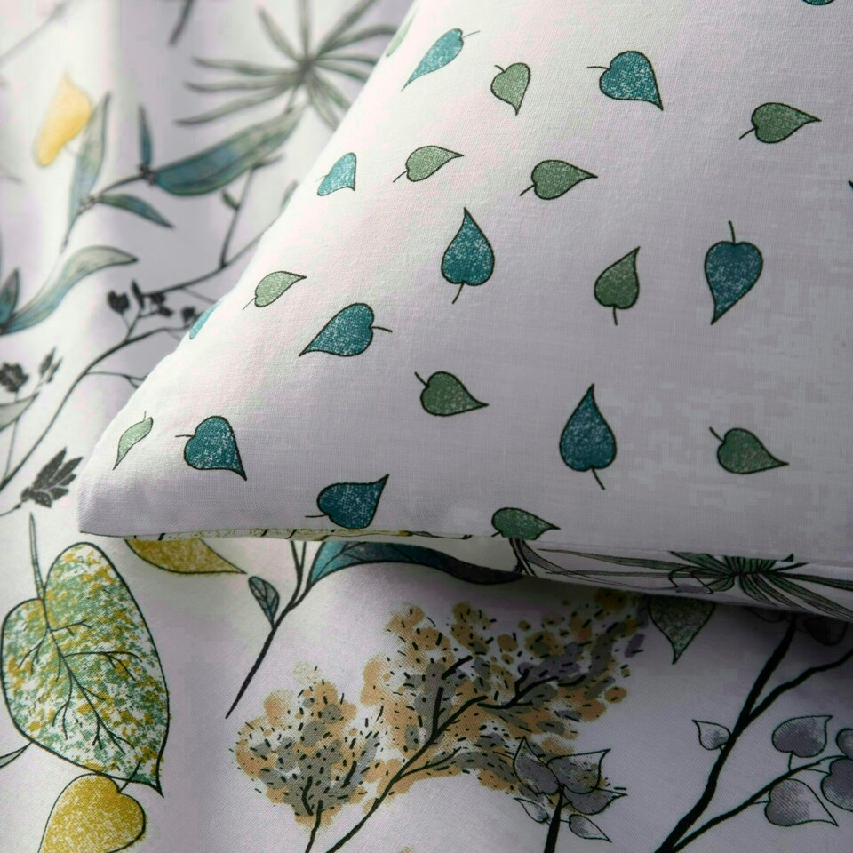 image 1 of Portfolio Home Kew Floral Bedding Duvet Cover Set Cream | King