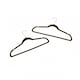 image 7 of Pack of 20 Grey Non-Slip Space Saving Velvet Clothes Garment Coat Suit Hangers