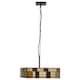 image 2 of Interiors by Premier Rustic Bronze Square Ceiling Light, Multicoloured Glass Pendant Light For Living Room, Textured Shade Multi