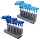 image 1 of 20pc Metric MM + Imperial AF T Bar Hex Key Set Allen keys 2 – 10mm 3/32” – 3/8”