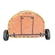 image 5 of Full Buff Willow Wheeled Shopping Basket Brown