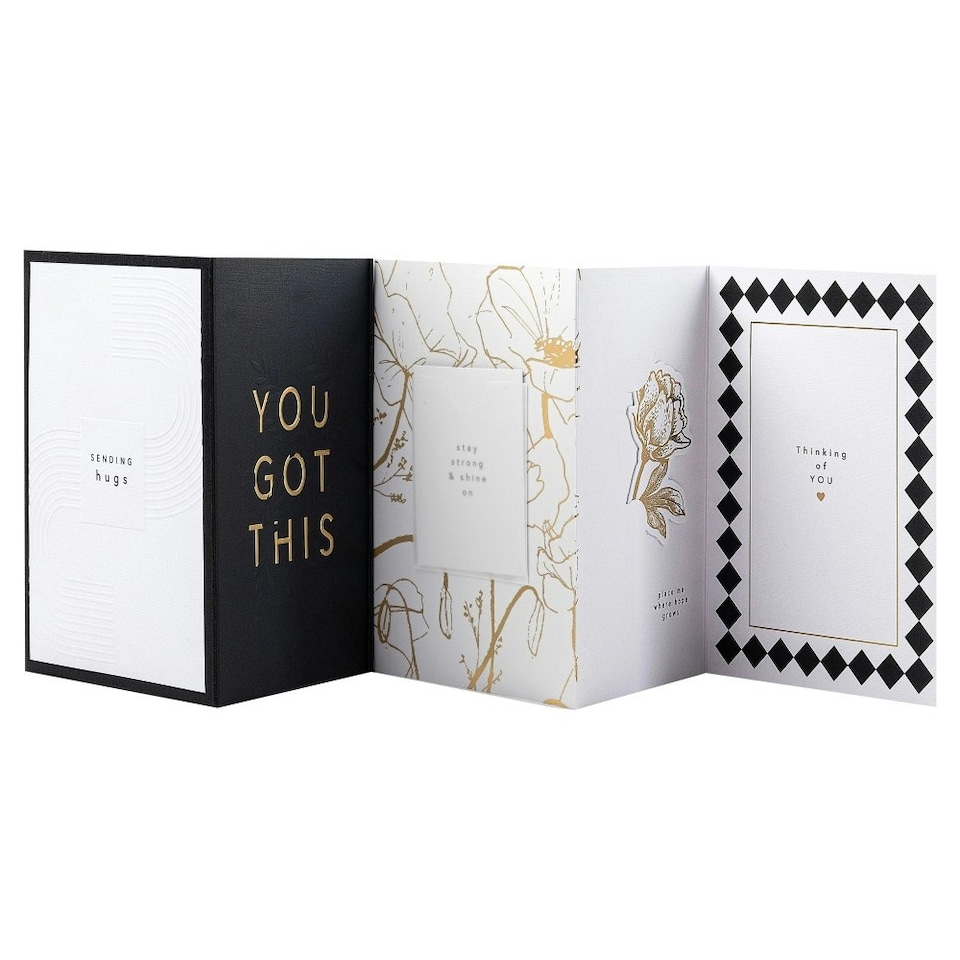 image 1 of Memento Luxe Premium Thinking of You Card with Mini Card, Keepsake