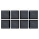 image 2 of Square Stomp Stone Grey Slate Stepping Stones - Pack of 8