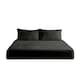 image 1 of Teddy Fitted Sheet 30cm Extra Deep Soft Cuddly Soft Touch Bedding | Black | Super King