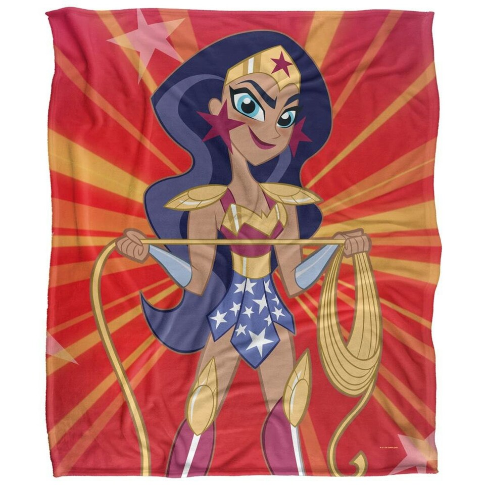 DC Super Hero Girls Wonder Woman Blanket - Multicoloured - One Size