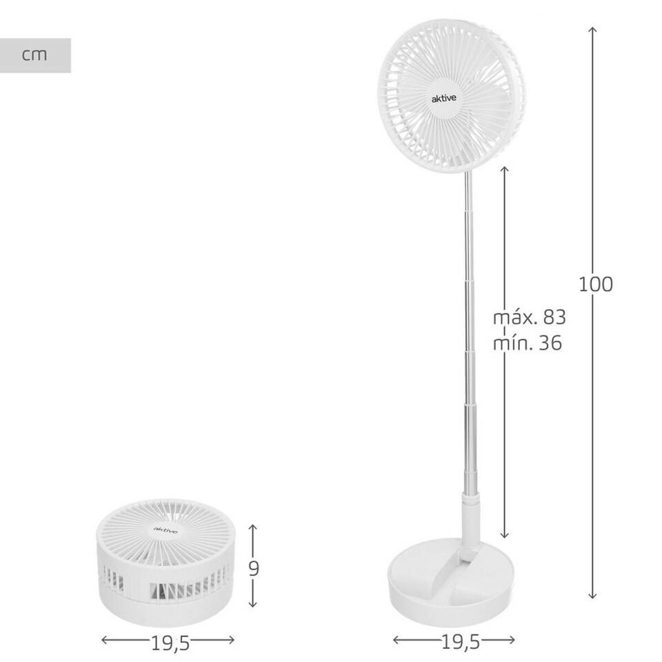 image 1 of Folding Portable Ventilator Aktive Rechargeable (4 Units)
