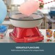 image 3 of Cooks Professional Retro Candy Floss Maker Machine with Sticks & Splash Guard | Red | Red