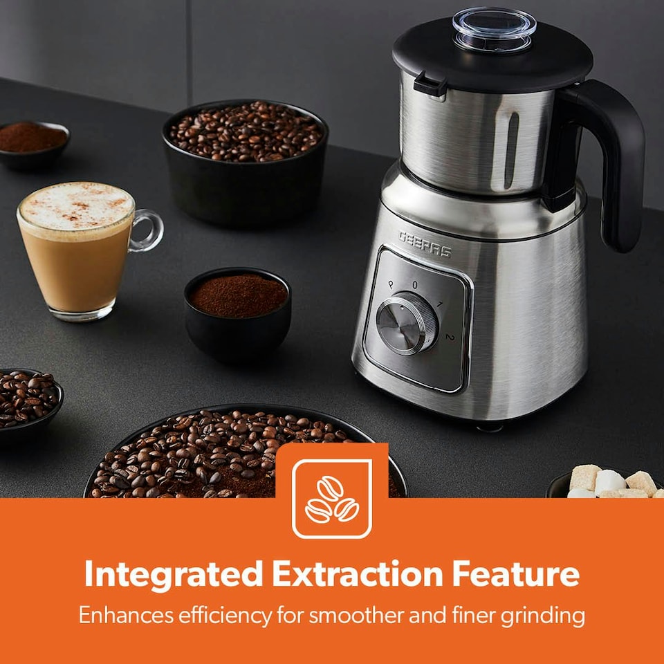 image 1 of GEEPAS Wet & Dry Mixer Grinder, 600W Silver