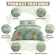 image 4 of Kalisse Floral Printed Duvet Cover Set Reversible Polycotton Beddings Multi | Single