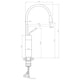 image 4 of Gold/Black Marble Kitchen Sink Tap Bathroom Basin Mixer Bar Standing Faucet