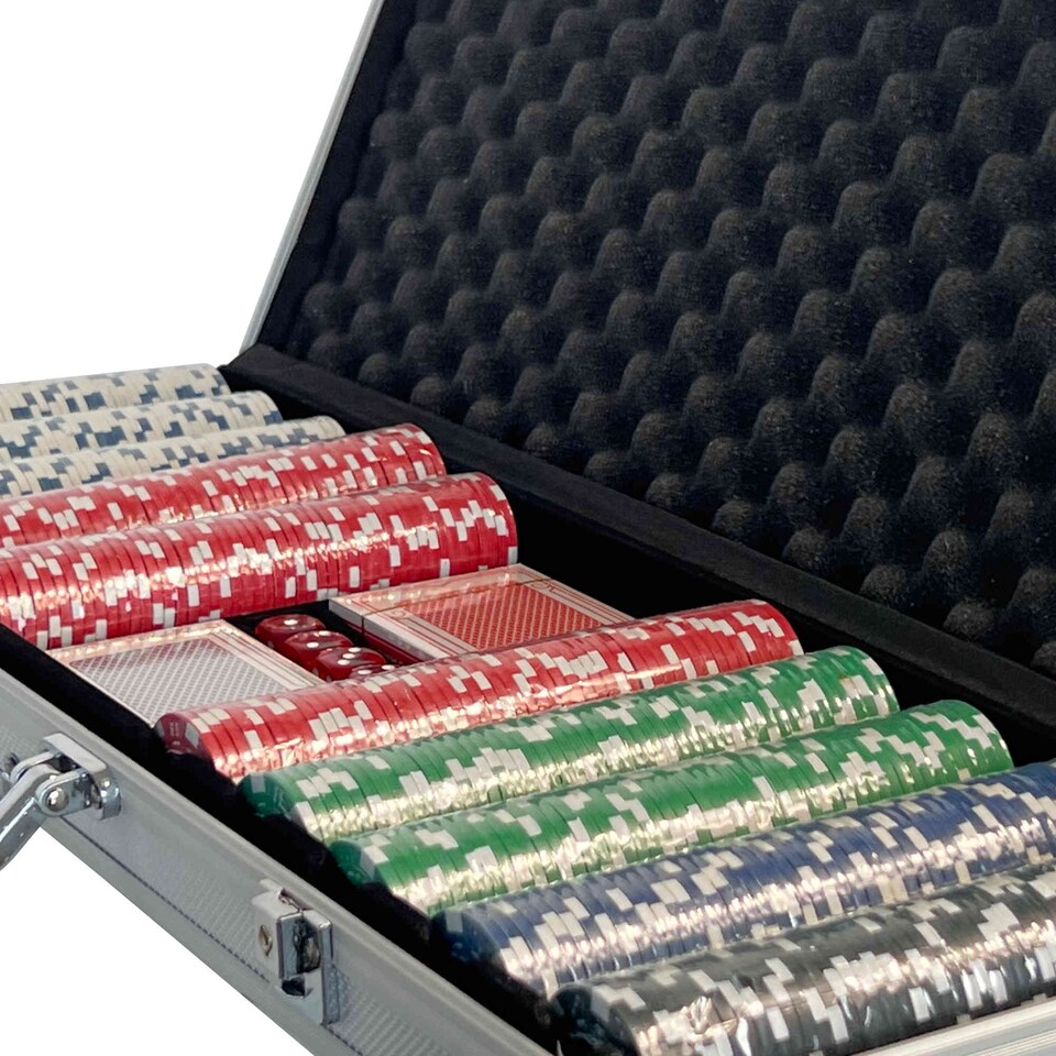 image 1 of Poker Set - 500 Piece Complete With Casino Style Case