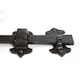 image 3 of Hammer & Tongs Rose Ring Gate Latch - W285mm - Black