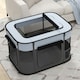 image 8 of PawHut Portable Dog Pen for Puppies, Rabbits, Kittens, Guinea Pigs - Grey