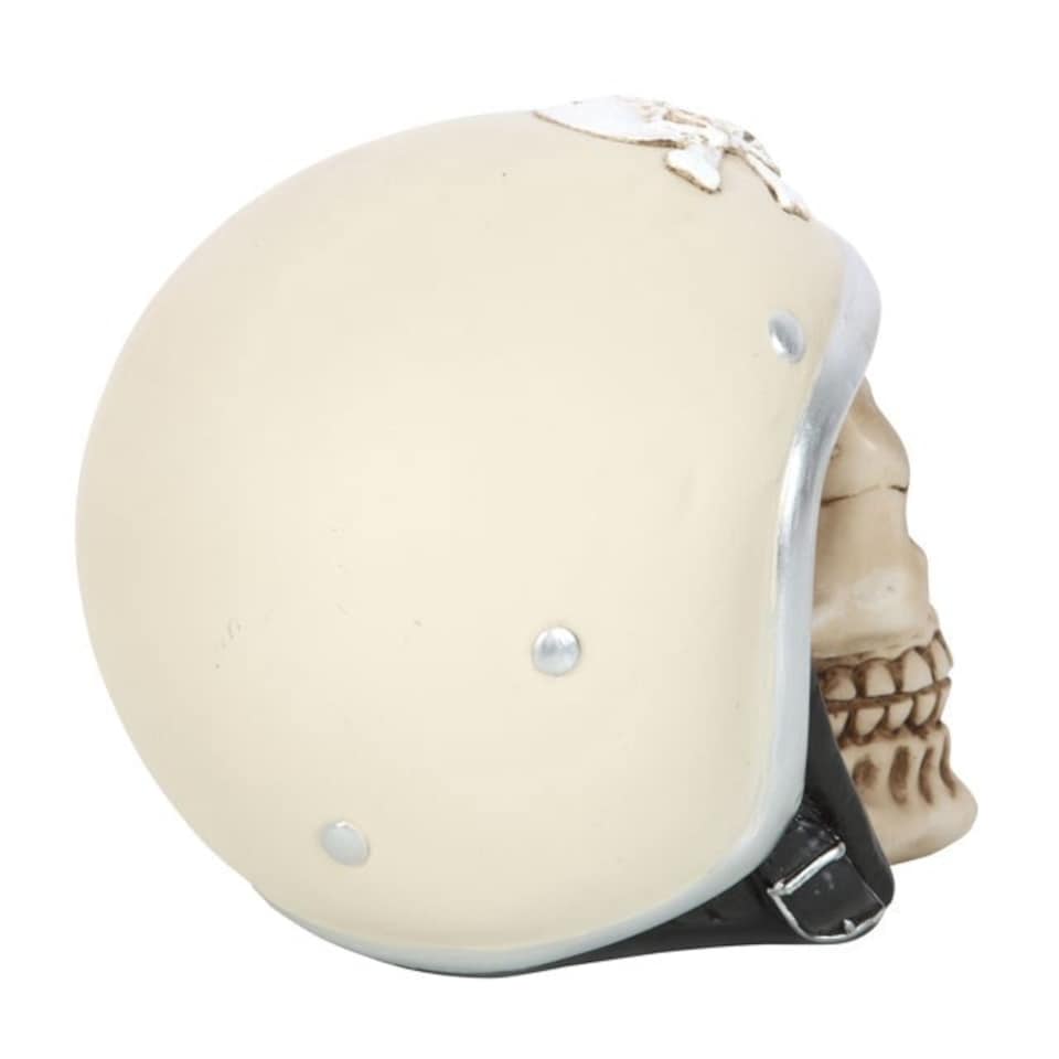 image 1 of Something Different Skull Ornament - Cream/Brown - One Size