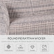 image 3 of Outsunny 4 PCs Outdoor Rattan Sofa Set Patio Garden Wicker Sofa Set