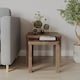 image 3 of URBNLIVING Square Wooden Nesting Stacking Tables Set Of 2 | Multi | Oak | 2