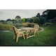 image 1 of Valley 2 Seat Bistro Set 2XC Table -Timber - L99 x W190 x H95 cm - Minimal Assembly Required - Set of Waterproof Cushions Included
