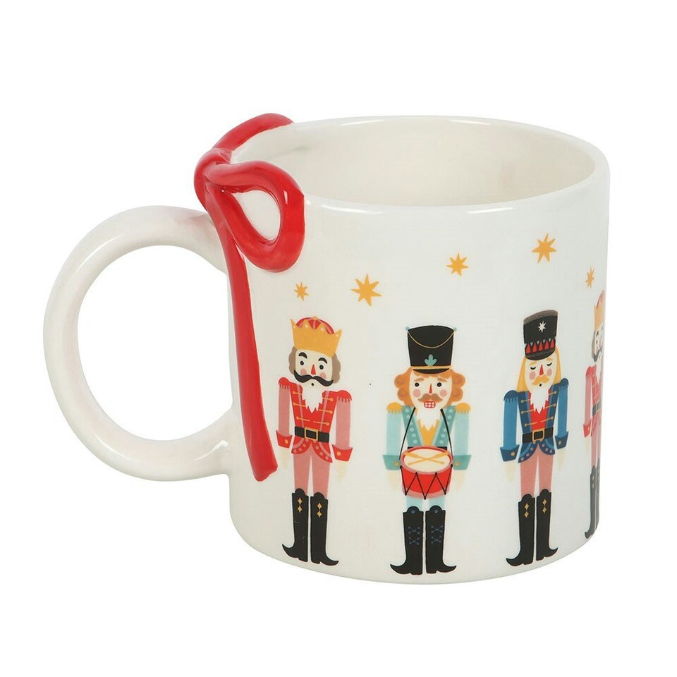Something Different Nutcracker Ceramic Mug - White/Red - One Size