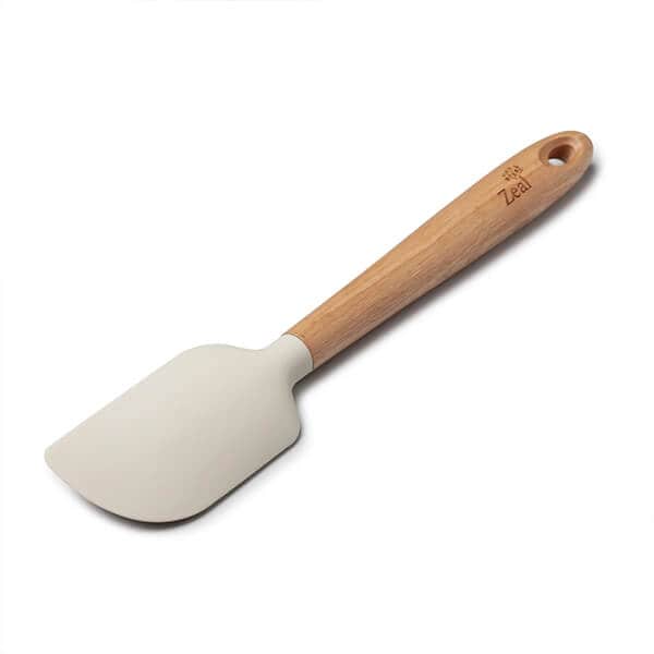 Zeal Large Spatula Spoon with Ash Wood Handle Cream