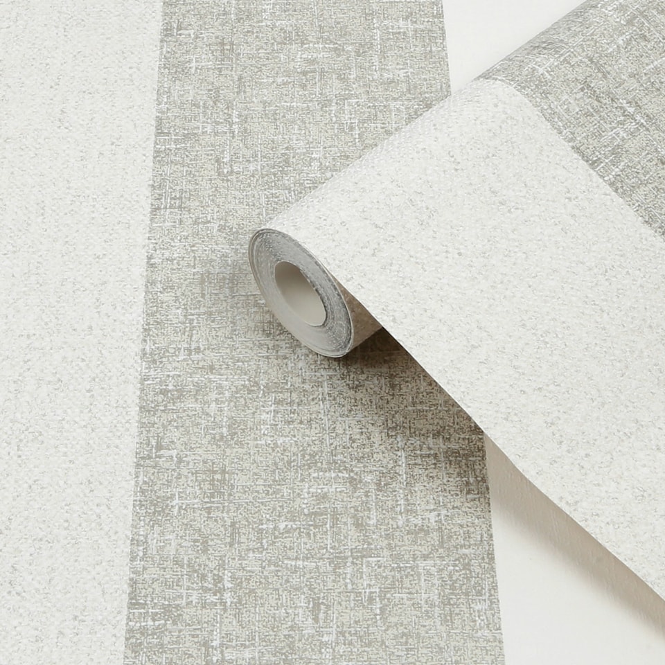 image 1 of Superfresco Superfresco Colours Meadow Stripe Neutrals / Gold | Cream | Gold | 10m Length x 52cm Width