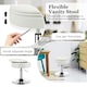 image 4 of Costway 360° Swivel Bar Stool w/ Lid Tufted Vanity Stool White