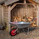 image 2 of 65 Litre 60kg Capacity Galvanised Samuel Alexander Metal Garden Wheelbarrow with Solid Puncture Proof Tyre