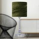 image 6 of First Choice Lighting Set of 2 Chrome Jewelled Table Lamp with Green Crushed Velvet Shades Chrome | Green