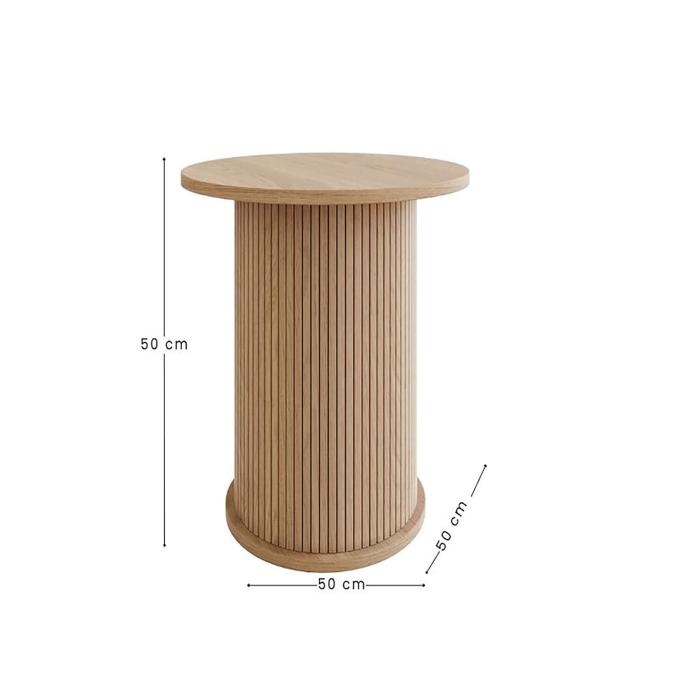 image 1 of Omari Side Table | Brown | Oak