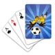 image 5 of Pack of 24 Card Playing Mini Football 6 x 4cm 3 Assorted