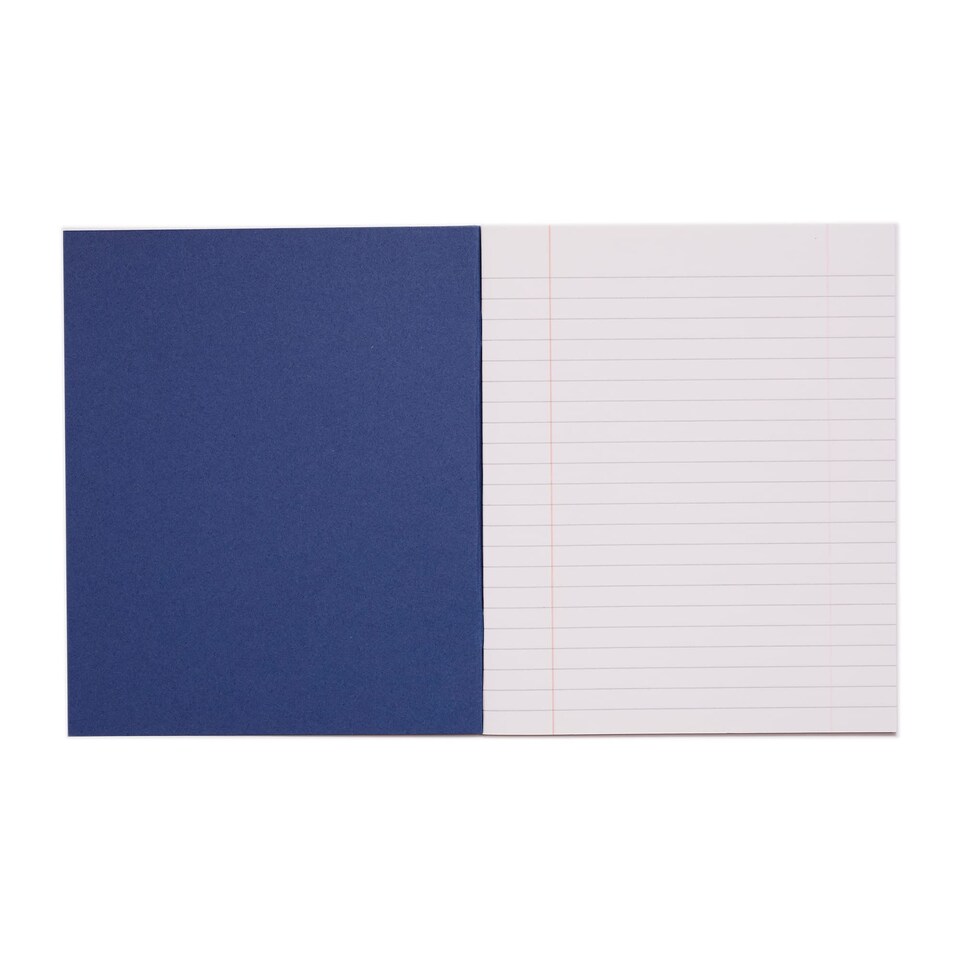 image 1 of Rhino 48 Page 8mm Lined Exercise Book Dark Blue 8 x 6.5in 10 Pack