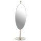 image 2 of Interiors By Premier Stylish Design Oval Mirror, Mid Century Hallway Mirror, Elegant Modern Mirror, Reflective Surface Mirror Silver