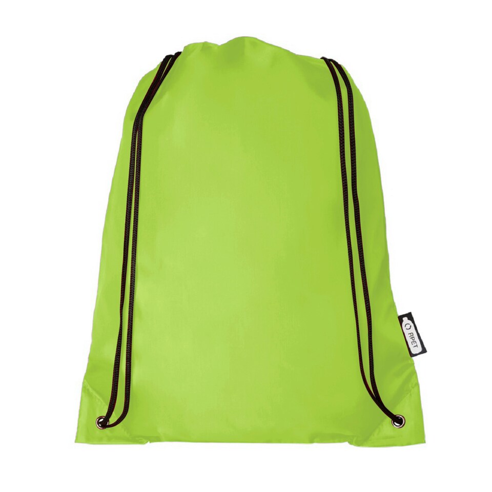 image 1 of Bullet Oriole Recycled Drawstring Backpack - Lime - One Size
