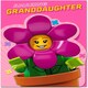 image 1 of Flower Lego Design Amazing Granddaughter Birthday Card