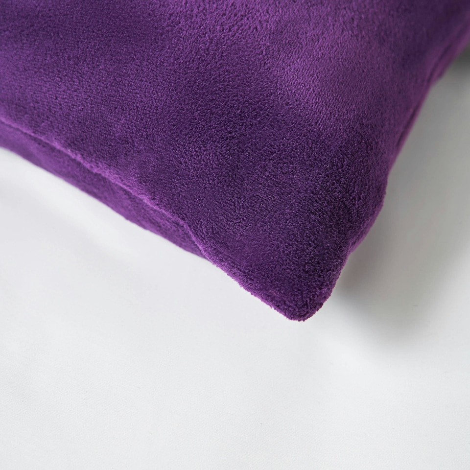 image 1 of BHS Microfleece Cushion, Plum