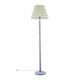 image 1 of ValueLights Bobbles Blue Bobbin Floor Lamp Pink Aztec Pleat Shade | Blue