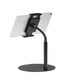 image 1 of Durable Tablet Holder Table Twist with Gooseneck - for Tablets and Mobiles 4.7-13" - 360 Degree Rotation - Perfect for Tablets, iPads, Mobile Phones - Black