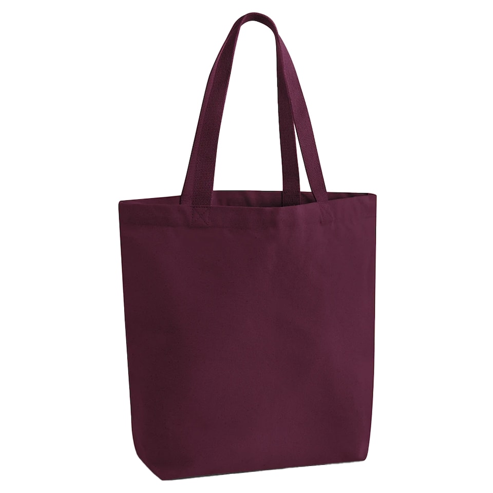 image 1 of Westford Mill Canvas Heavyweight Tote Bag | Red | Burgundy | 1