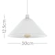 image 7 of ValueLights Modern White Frosted Glass Ceiling Light Shade