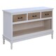 image 1 of Interiors By Premier Shaker Design 3 Drawer Cabinet, Elegant Slim Drawer Cabinet, Ample Storage Cupboard Drawer For Bedroom White