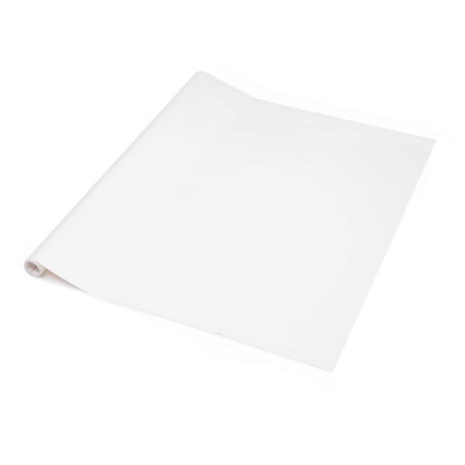 image 1 of Sticky Back Plastic Matt White Plain Kitchen Self-adhesive Vinyl Wrap for Cupboards, Doors and Furniture 67.5cm x 15m (3 rolls) - d-c-fix