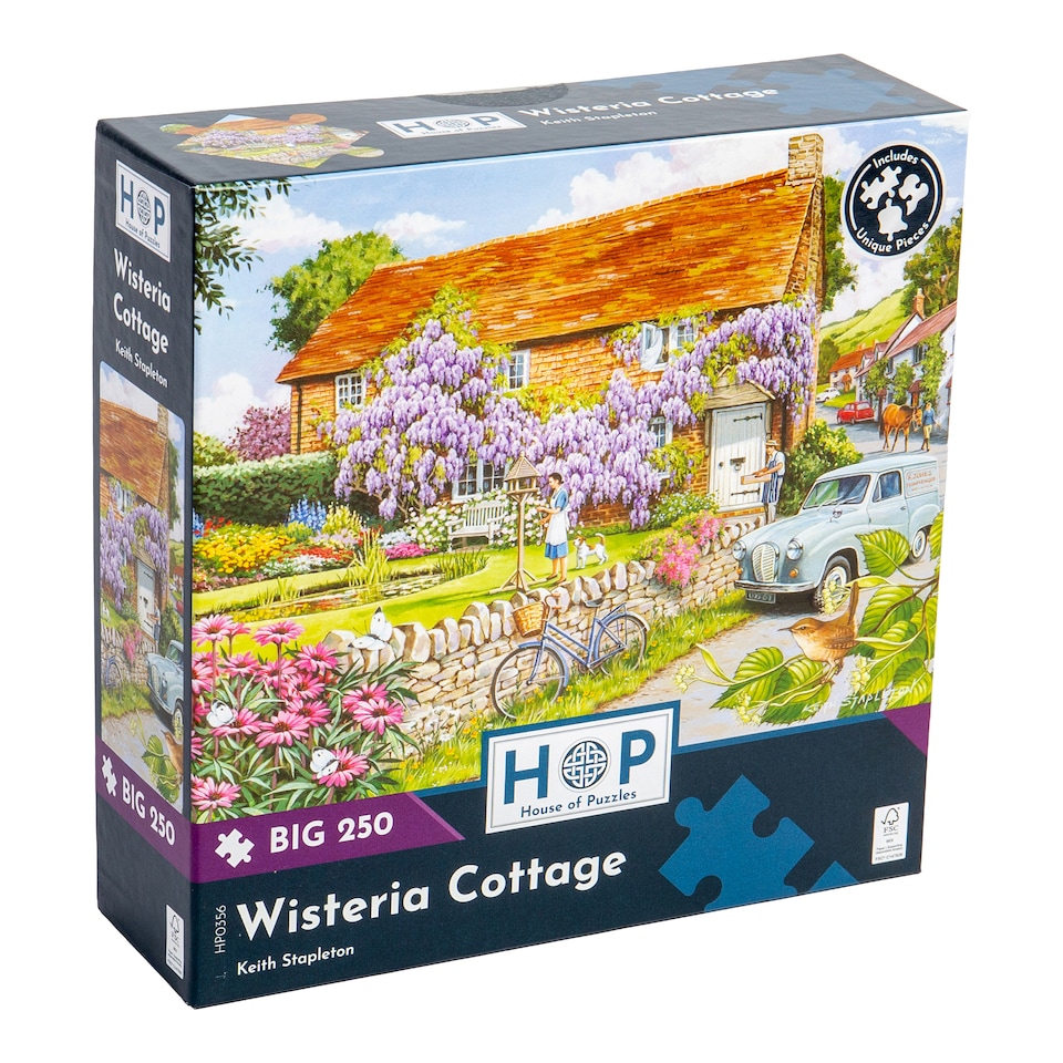 image 1 of Wisteria Cottage BIG 250 Piece Jigsaw Puzzle