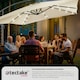 image 3 of Parasol Sunna - 250 x 250 cm with LED solar lighting, with protective cover Cream | Beige