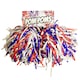 image 2 of Bristol Novelty Pom Poms (Pair) - Red/White/Blue - One Size